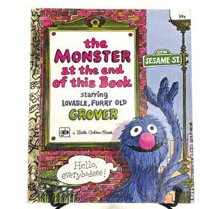 1978 Vintage Grover Monster at the End of This Book Sesame Street LGB 11th Prt